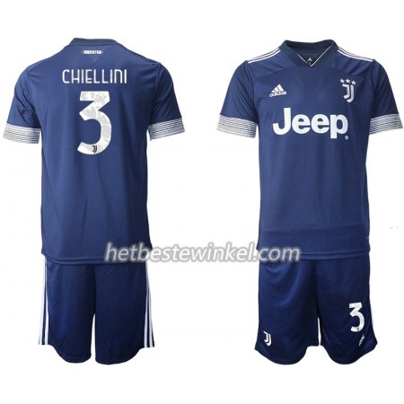 Juventus Chiellini 3 Voetbaltenues Kind Uit 2020/21 - SS (+ Korte broeken)